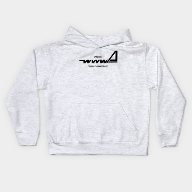 WWWA Trouble Consultant (Ver. 1) Kids Hoodie by FrancisTheThriller